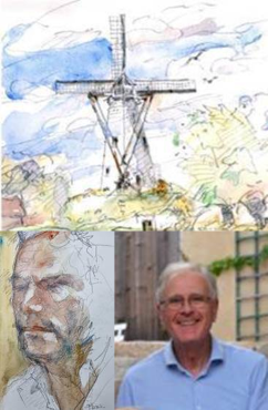 CROQUIS SUR LE VIF,  &Agrave; DAMME, AVEC PIERRE BATTARD